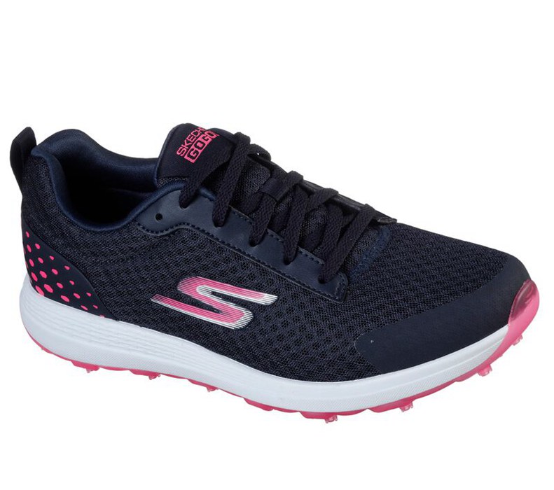 Skechers Dam Marinblå/Rosa Snörskor - Go Golf Max - Fairway 2 - Sverige (DTKGO-8035)